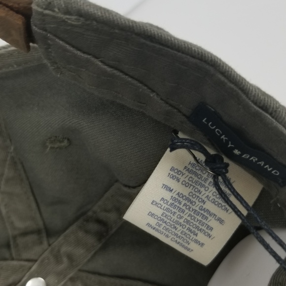 Lucky Brand hat charcoal/black one size adjustable - Picture 3 of 6